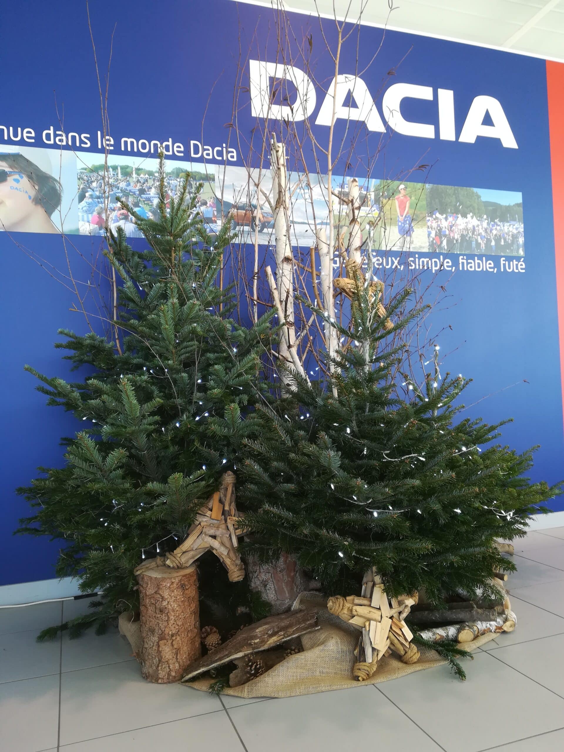 Sapin de Noël chez Dacia
