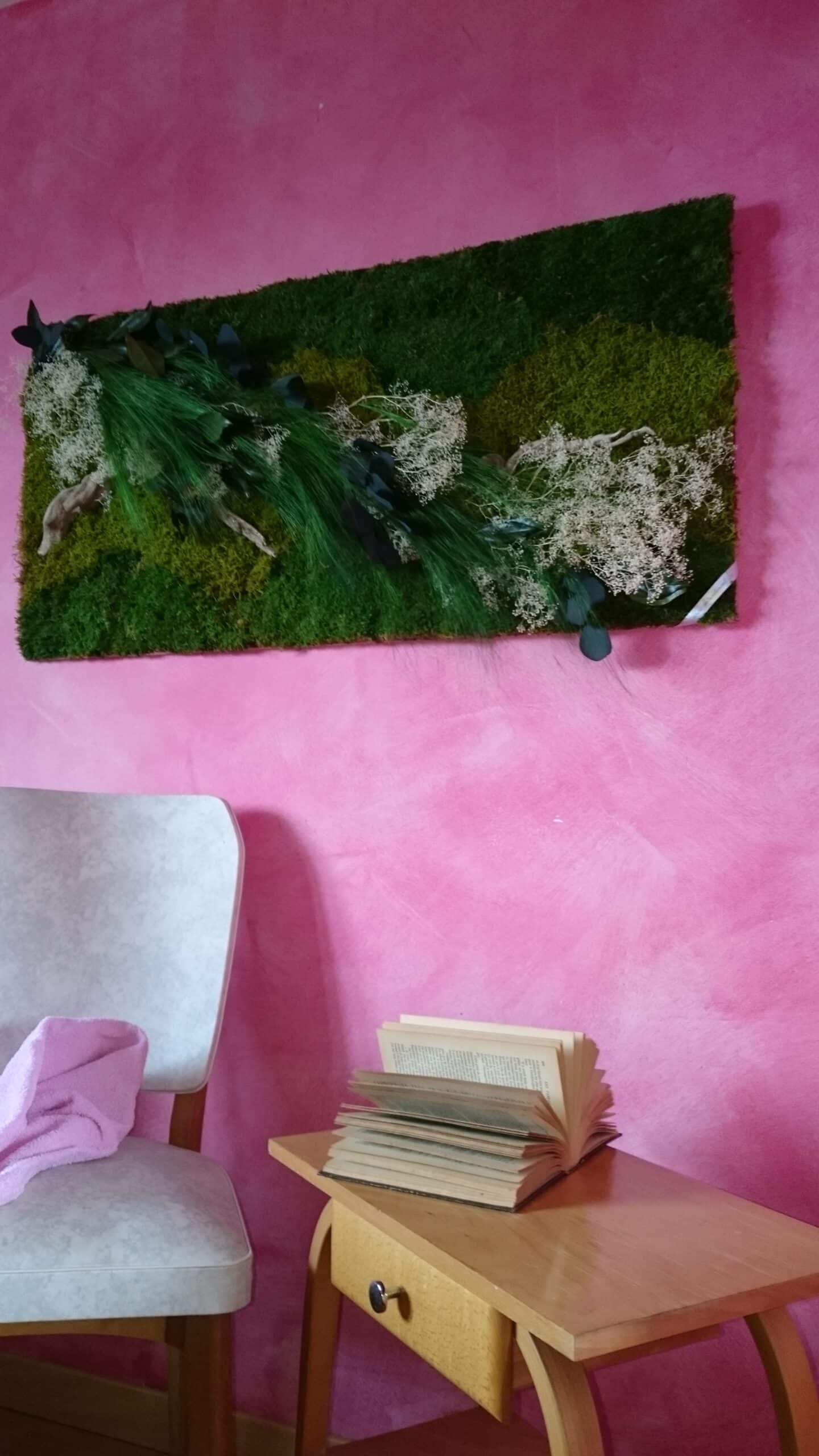 Tableau en mousse végétale