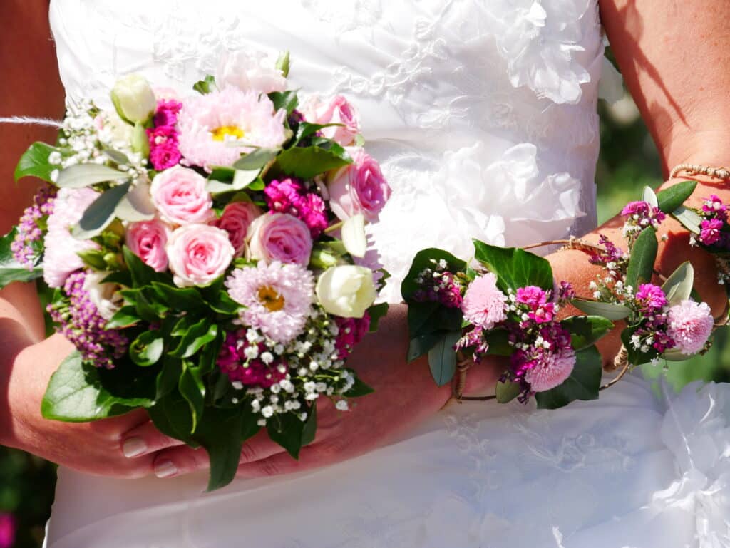 Parure avant en fleurs