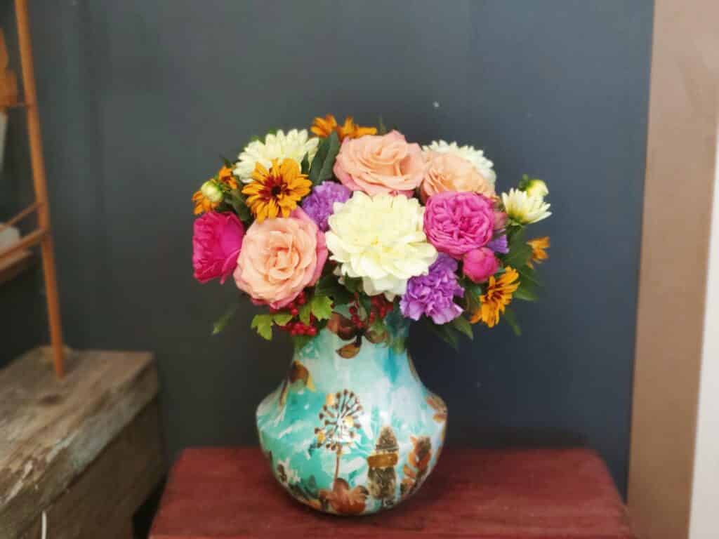 fleurs en pot