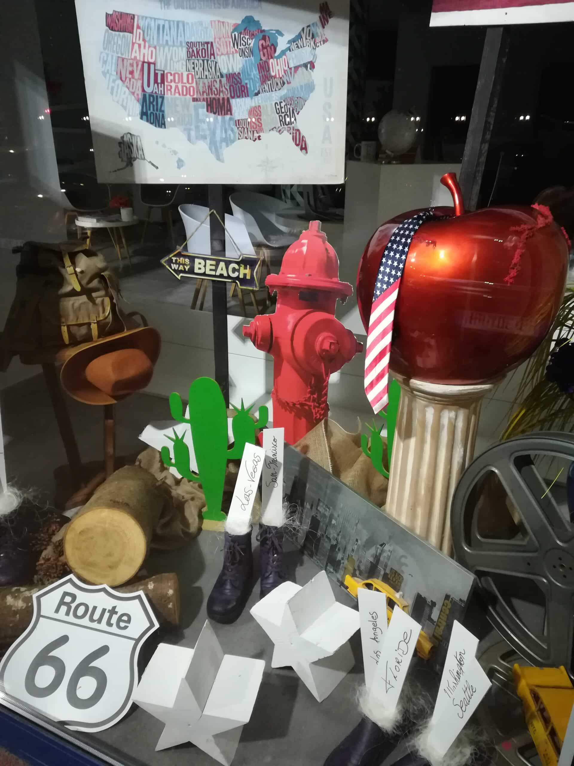 Vitrine thème Amérique