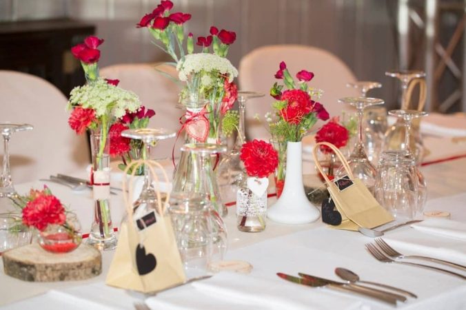 Centre de table fleurie