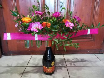 Fleurs dans une bouteille