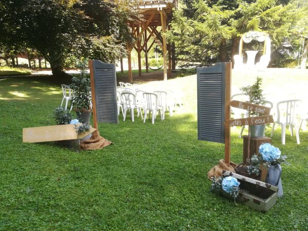 Décoration pour un mariage