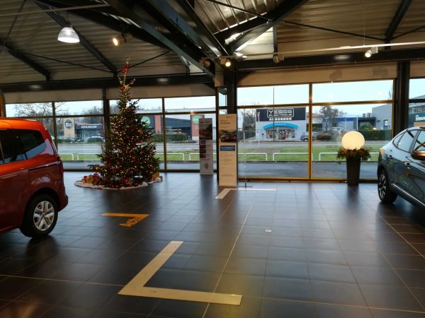 Concession décorée sur le thème de Noël