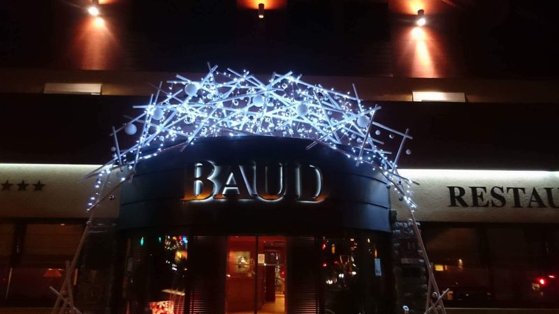 Décor de Noël d'un hotel